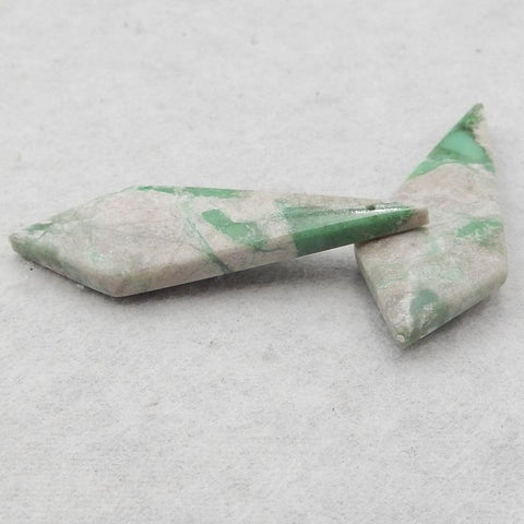 Natural Variscite Earring Beads 45*16*5mm, 8.1g