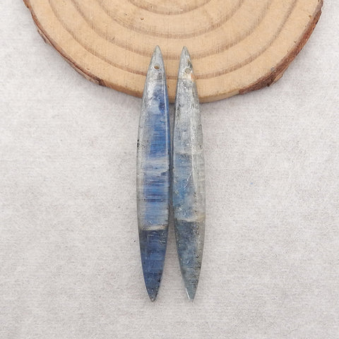Natural Blue Kyanite Gemstone Earring Beads, Semi-Precious Gemstones For Jewelry Making