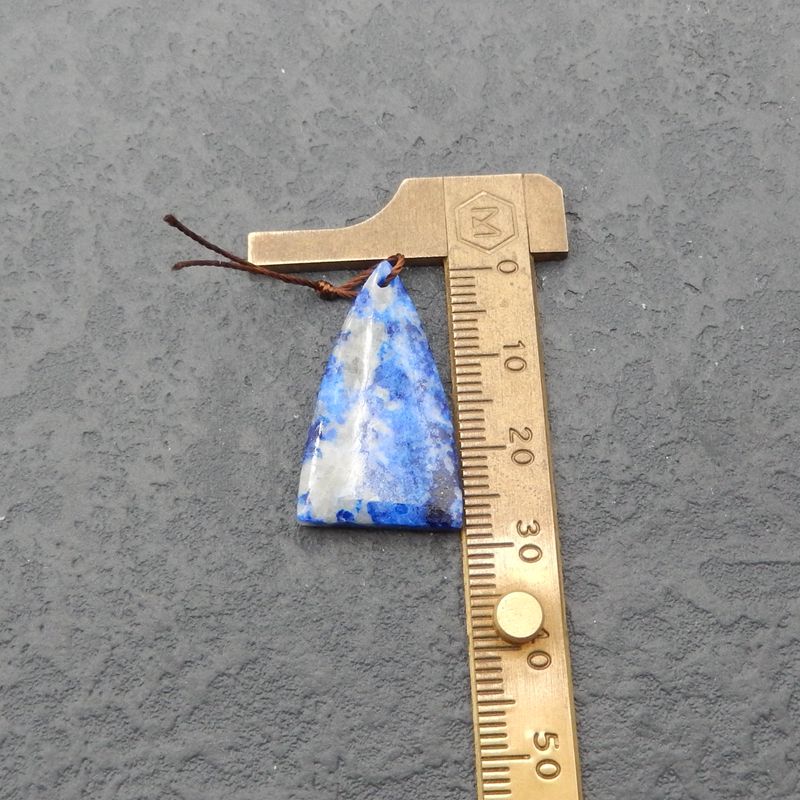 Natural Lapis Lazuli Earring Beads 25x18x4mm, 6g