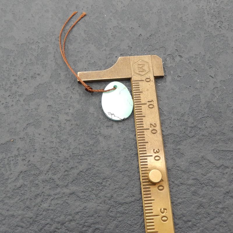 Natural Turquoise Earring Beads 16x12x2mm, 1.5g