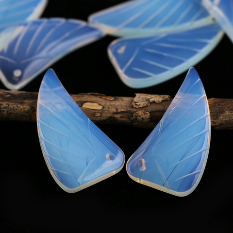 Earrings Bead Opalite - Wing Earrings Natural Stone jewelry accessories