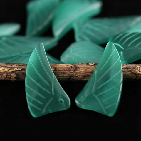 Earrings Bead Green Cymophane - Wing Earrings Natural Stone jewelry accessories