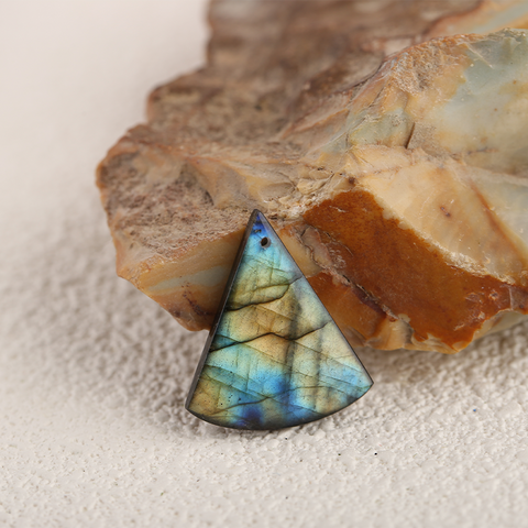 Natural Labradorite and Obsidian Earrings for Women, Intarsia Earrings Beads for Jewelry Making