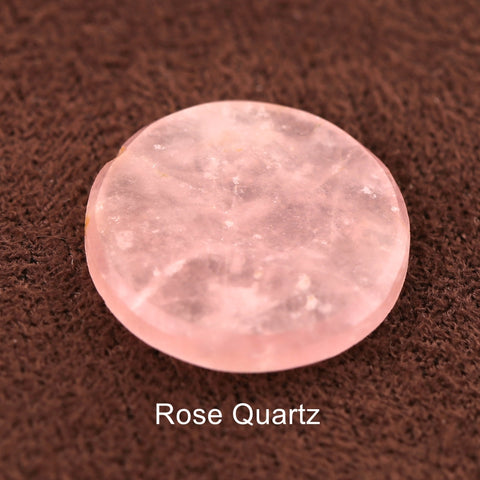 Natural Round Coin-Cut Gemstone Tablets - Flat Surface with Soft Polished Edges for Minimalist Jewelry Design - Gomggsale