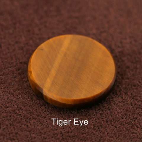 Natural Round Coin-Cut Gemstone Tablets - Flat Surface with Soft Polished Edges for Minimalist Jewelry Design - Gomggsale