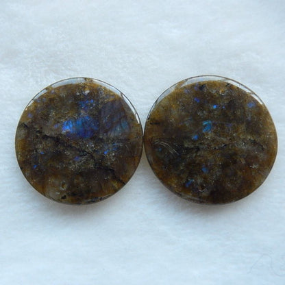 Natural Labradorite Earring Beads 36x3mm, 18g