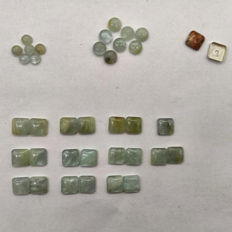 Cabochons ovales 72PCS