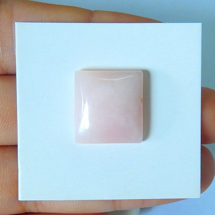 Pink Opal Cabochon, 16x14x6mm,2.1g - MyGemGarden