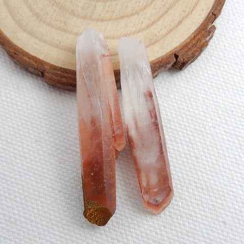 Drusy Cabochon,Crystal, Selling 2 Pcs Quartz Gemstone Cabochon, 41x9x8mm, 45x10x7mm, 9g - MyGemGarden