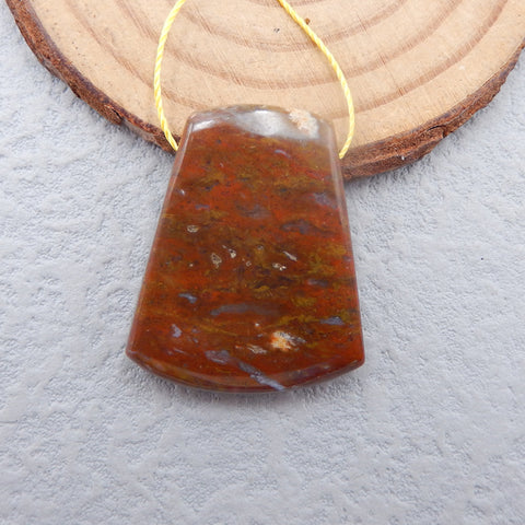 海洋碧玉宝石天然吊坠珠,31x26x7mm,10.3g