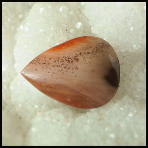 Natural Chohua Jasper Gemstone Cabochon, 27x20x6mm, 4.7g - MyGemGarden