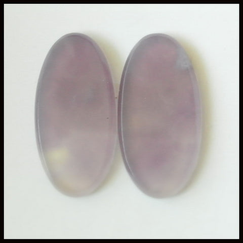 1 pair Natural Amethyst Cabochons Paired