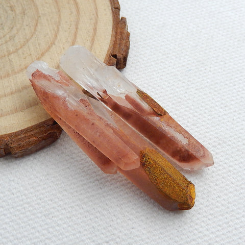 Drusy Cabochon,Crystal, Selling 2 Pcs Quartz Gemstone Cabochon, 41x9x8mm, 45x10x7mm, 9g - MyGemGarden