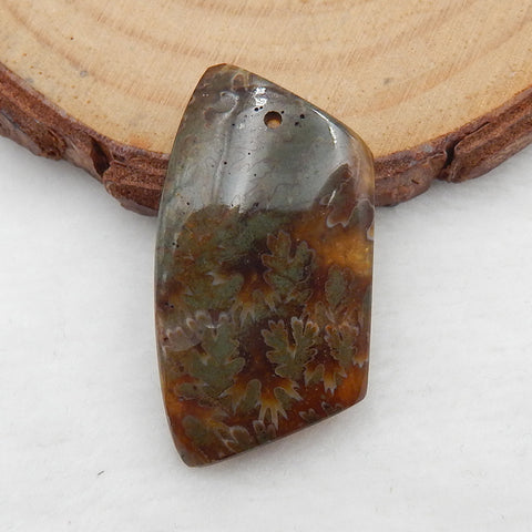 Natural Ammonite Fossil Pendant Stone, stone for Pendant making, 31x16x5mm, 4.2g