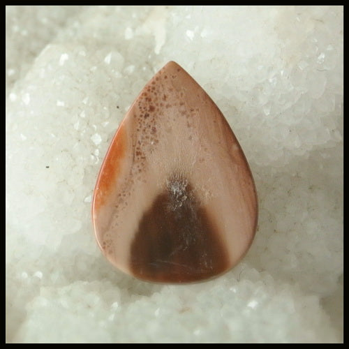 Natural Chohua Jasper Gemstone Cabochon, 27x20x6mm, 4.7g - MyGemGarden