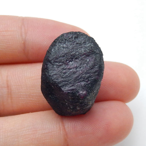 Natural Ruby Raw Material, Gemstone Rough, 24x16x10mm, 11g - MyGemGarden