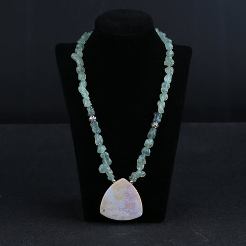 Colliers de pierres précieuses brutes, collier de colliers de pierres précieuses turquoise, collier réglable