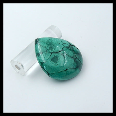 Natural Malachite Cabochon,44x37x10mm£¬30g - MyGemGarden