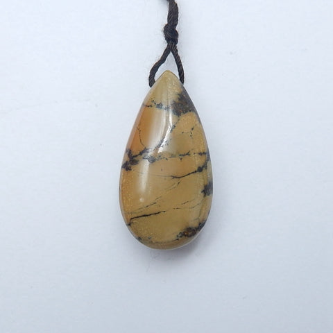 Natural Turquoise Drilled Teardrop Pendant Bead, stone for jewelry making, 30x16x11mm, 7.8g - MyGemGarden