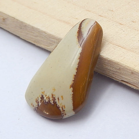 Natural Us Biggs Jasper Gemstone Cabochon, 30x18x5mm, 4g - MyGemGarden