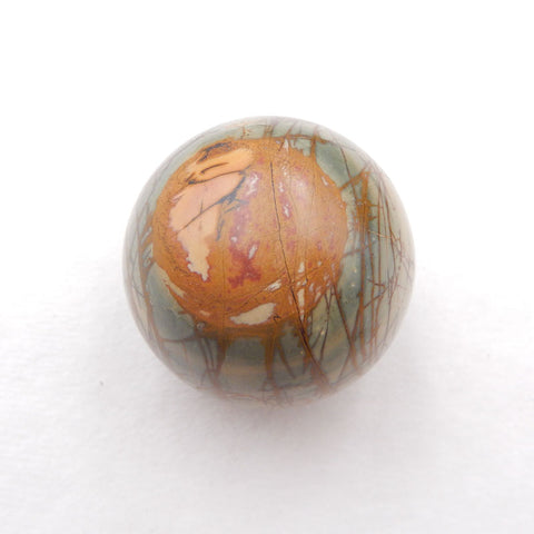 Natural Red Creek Jasper Carved Ball 48X48mm, 179.7g