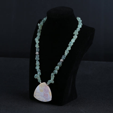 Colliers de pierres précieuses brutes, collier de colliers de pierres précieuses turquoise, collier réglable
