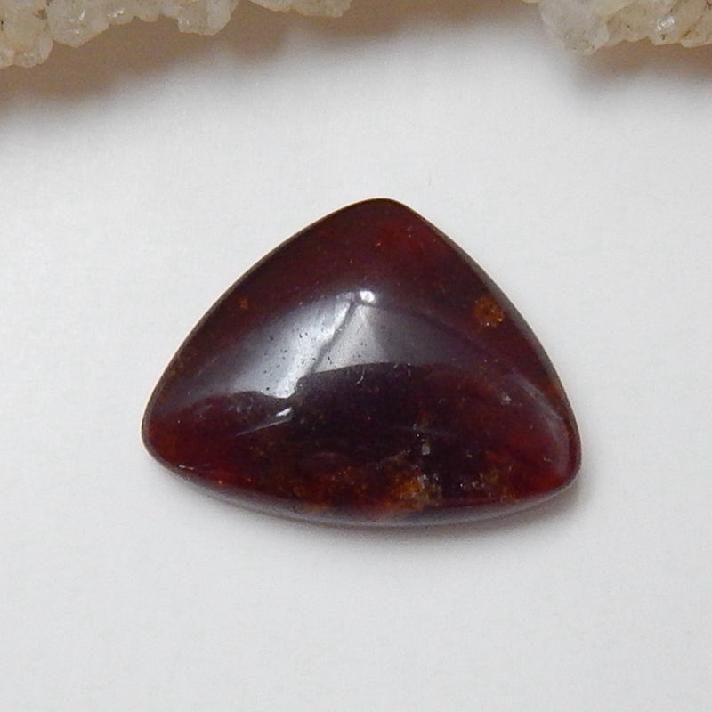 Natural Garnet Gemstone Cabochon, 19x14x5mm, 3.6g - MyGemGarden