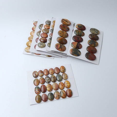 Wholesale Multi-color Picasso Jasper  cabochons - MyGemGarden