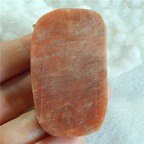 Natural Sunstone Carved lizard Pendant, 53x32x14mm, 37.61g - MyGemGarden