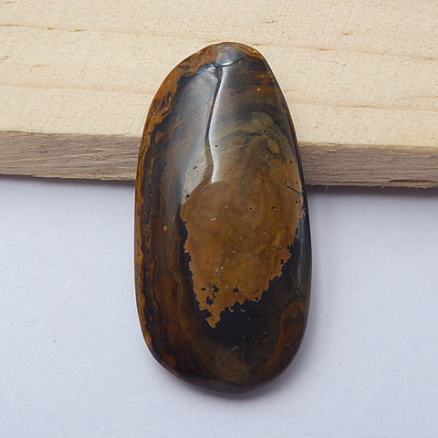 Natural Us Biggs Jasper  Cabochon 37x19x5mm, 6.6g - Gomggsale