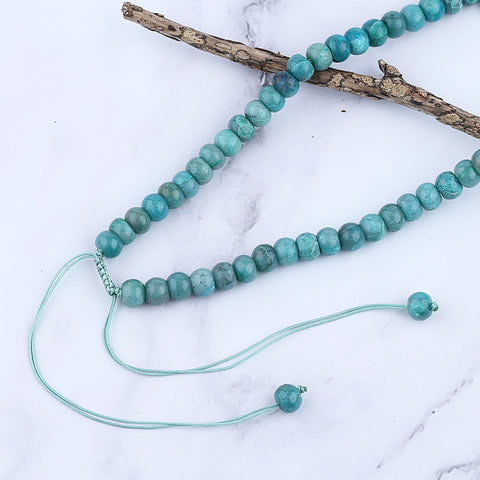Gemstone Necklaces, Owyhee stone with Chrysocolla Necklaces,50cm,65g,Adjustable Necklace