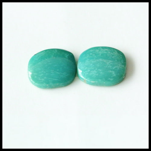 Natural Turquoise Gemstone Cabochon Pair 10x9x2mm,1.21g - MyGemGarden