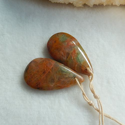 Water Drop Shape Earrings Pair 29x16x6mm 7.1g - MyGemGarden