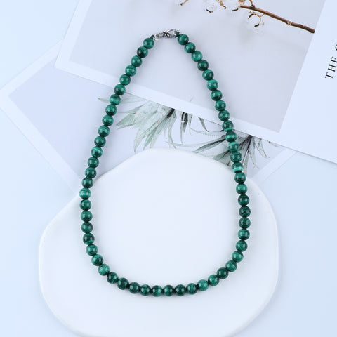 Collier de pierres précieuses de labradorite naturelle, collier de bijoux, collier réglable.