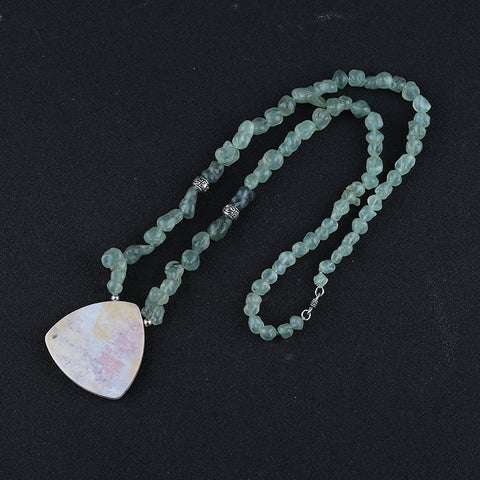 Colliers de pierres précieuses brutes, collier de colliers de pierres précieuses turquoise, collier réglable