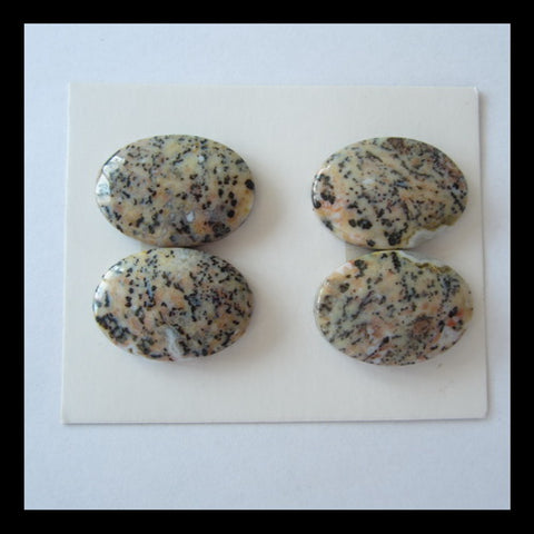 4 pcs Petrified Wood Cabochon,25x17x5mm,15.1g - MyGemGarden