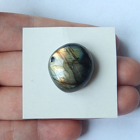 Labradorite Gemstone Cobochon,20x19x8mm,4.6g - MyGemGarden