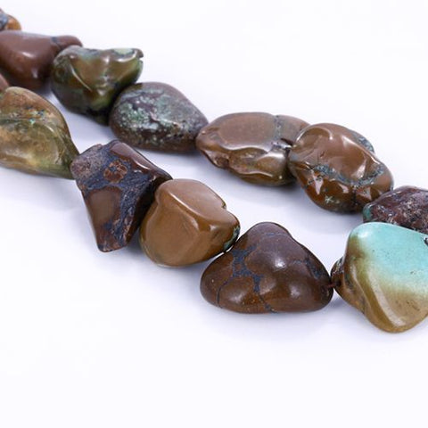 Popular Turquoise Gemstone Large Loose Beads 30x20x15mm158g - MyGemGarden