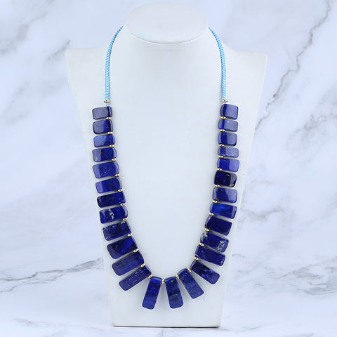 Colliers de pierres précieuses brutes, collier de colliers de pierres précieuses turquoise, collier réglable
