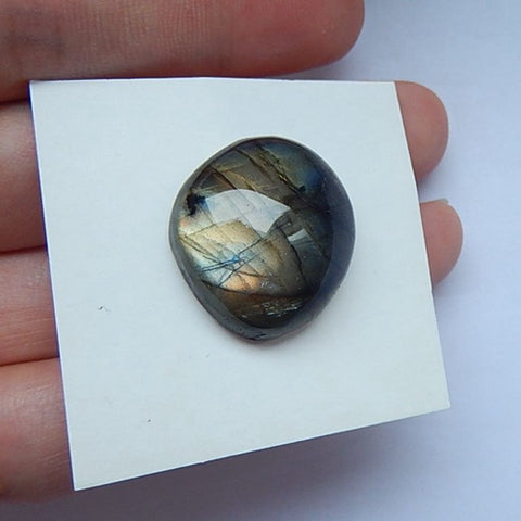 Labradorite Gemstone Cobochon,20x19x8mm,4.6g - MyGemGarden