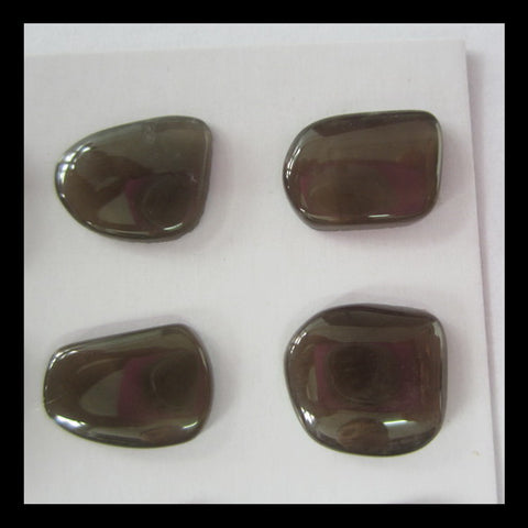 12 pcs Obsidian Gemstone Cabochons ,11x8x3mm,14x11x3mm,6.6g - MyGemGarden
