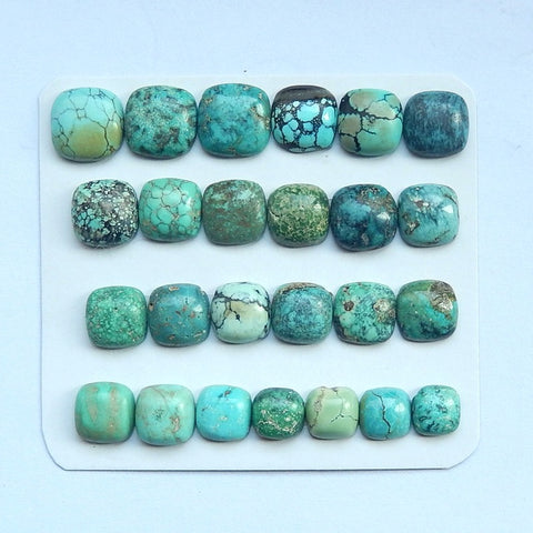 25 PCS Natural Turquoise Gemstone Cabochon£¬10x4mm,7x3mm,10.2g - MyGemGarden