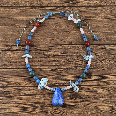 Colliers de pierres précieuses de perles, colliers de pierres précieuses d'agate rouge ronde, collier de boucle en argent 925