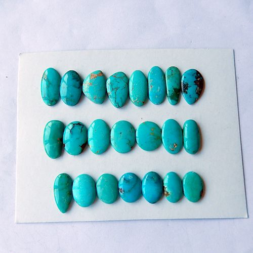 22 PCS Natural Turquoise Gemstone Cabochon£¬17x9x2mm,13x8x3mm,12.3g - MyGemGarden