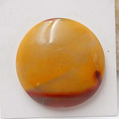 Natural Mookaite Jasper 29mm round cabochon, 29x29x7mm, 9.05g - MyGemGarden