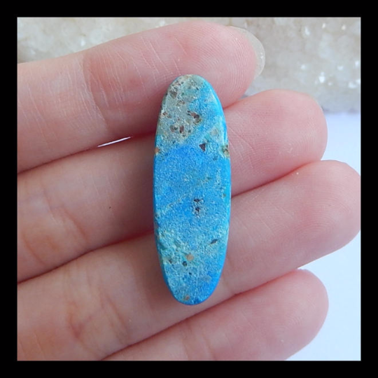 New, Blue Opal Gemstone Cabochon,Oval Cabochon,31x10x4mm,1.9g - MyGemGarden