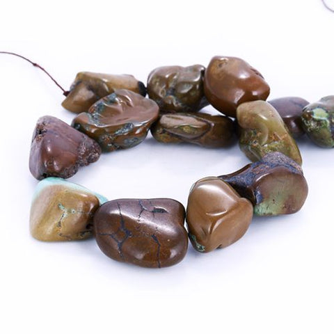 Popular Turquoise Gemstone Large Loose Beads 30x20x15mm158g - MyGemGarden