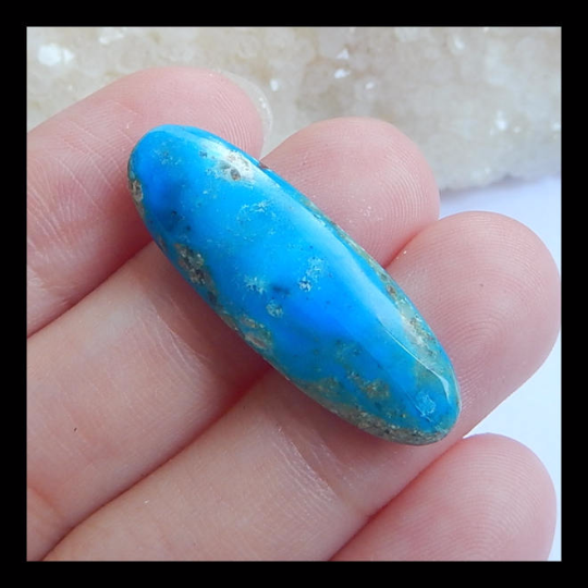 New, Blue Opal Gemstone Cabochon,Oval Cabochon,31x10x4mm,1.9g - MyGemGarden