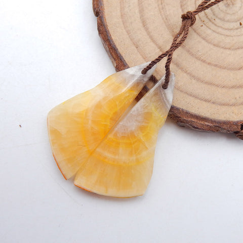 Bumble Bee Stone Triangle Boucles d'oreilles paire de pierres pour faire des boucles d'oreilles, 31x17x4mm, 5.6g