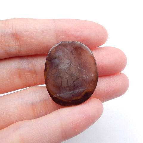 Natural Agate Cabochon 27X22X7mm, 7.2g